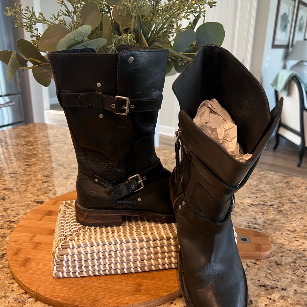 UGG Black Moto Boots!